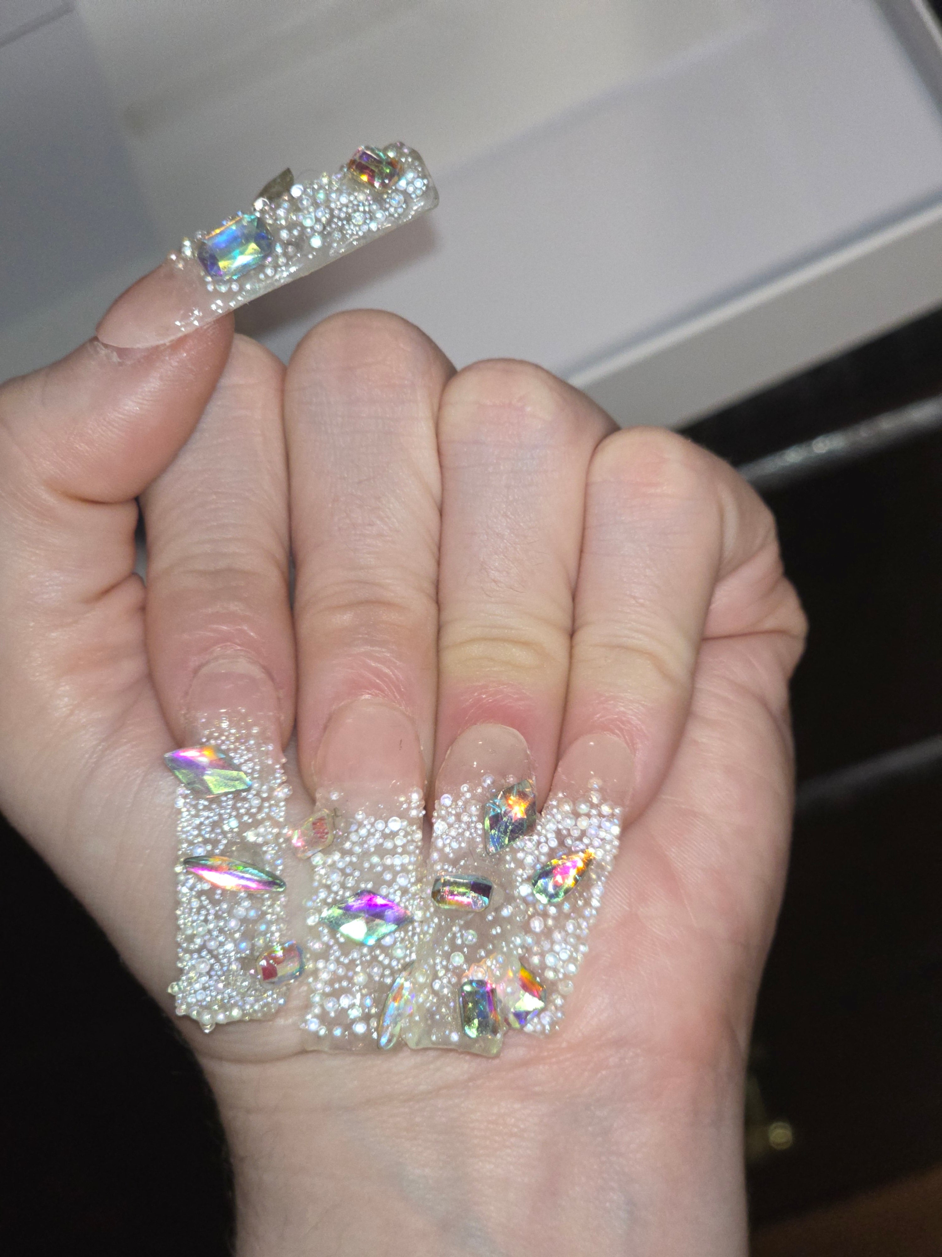 Pixie crystal/rhinestone 10 nails