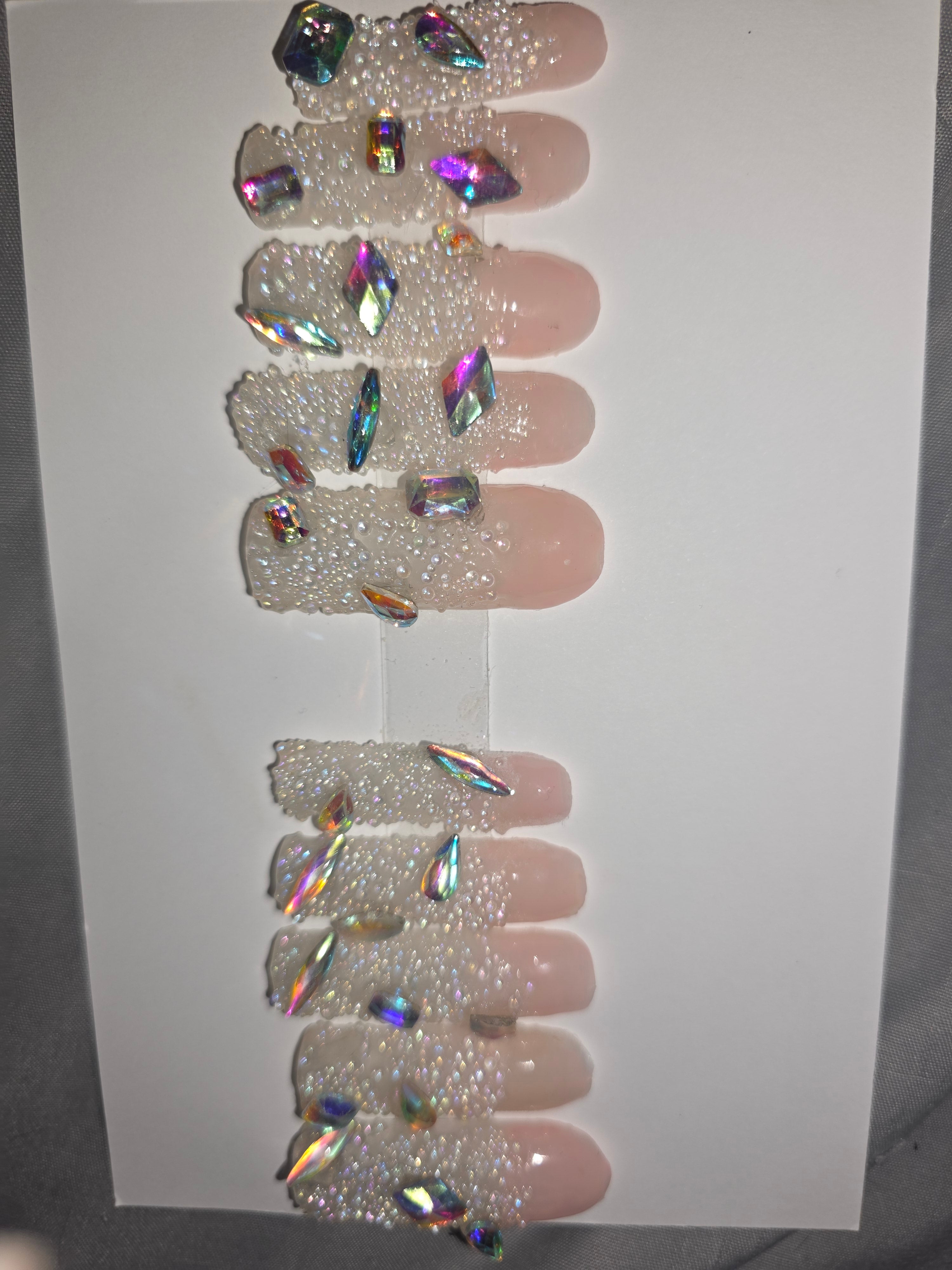 Pixie crystal/rhinestone 10 nails