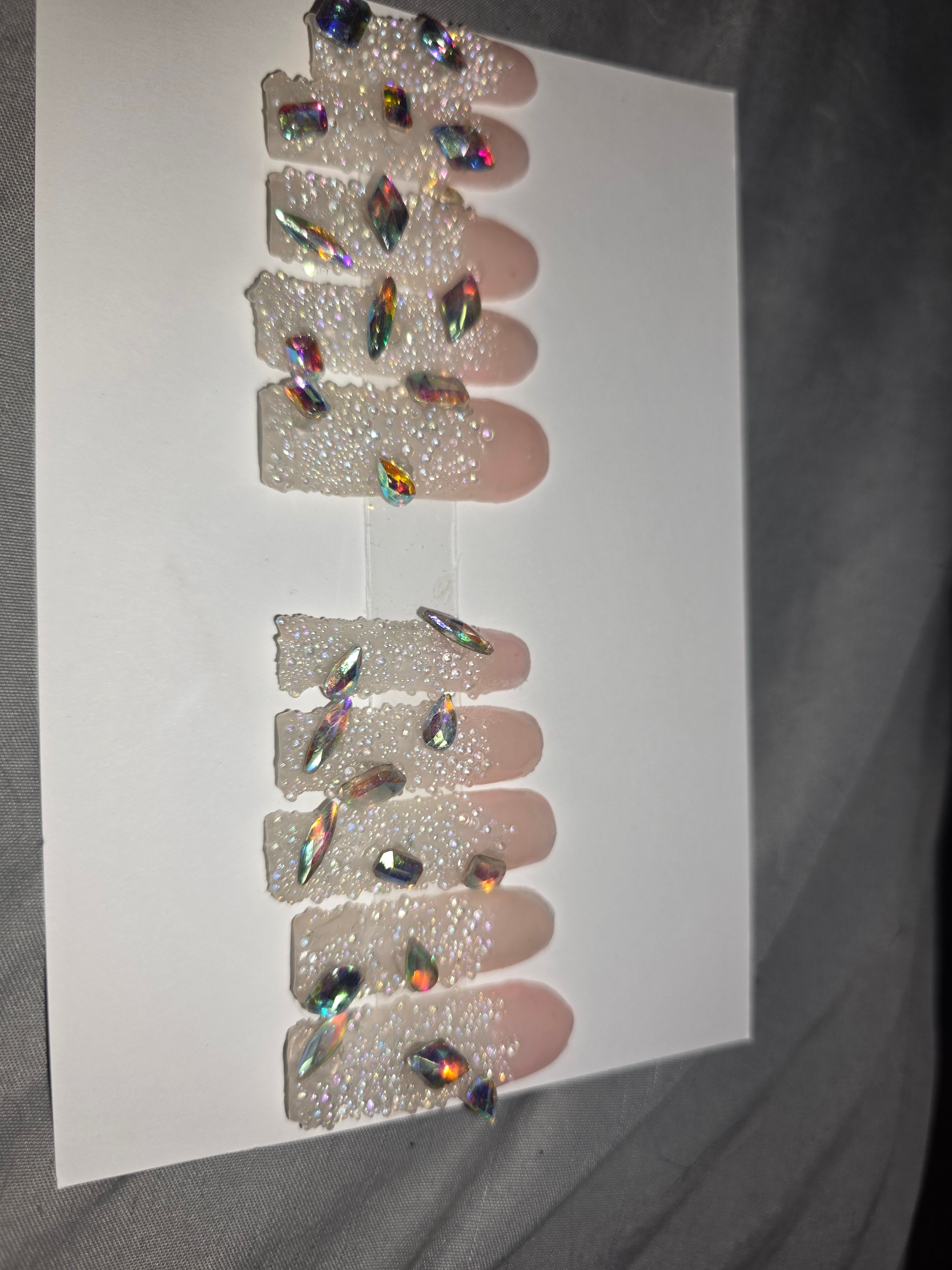 Pixie crystal/rhinestone 10 nails