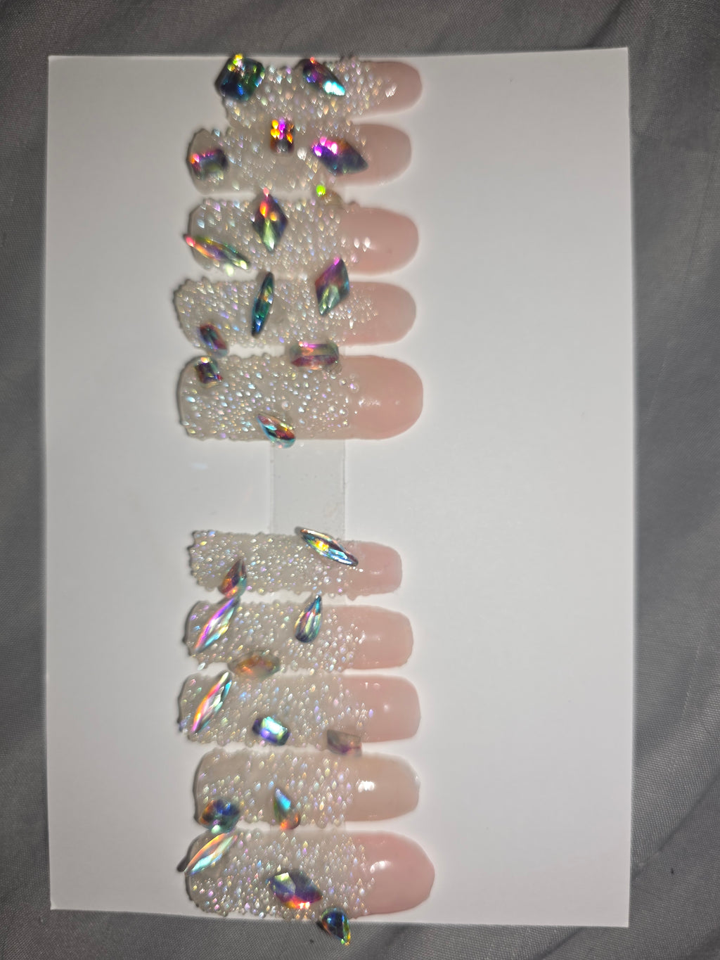 Pixie crystal/rhinestone 10 nails
