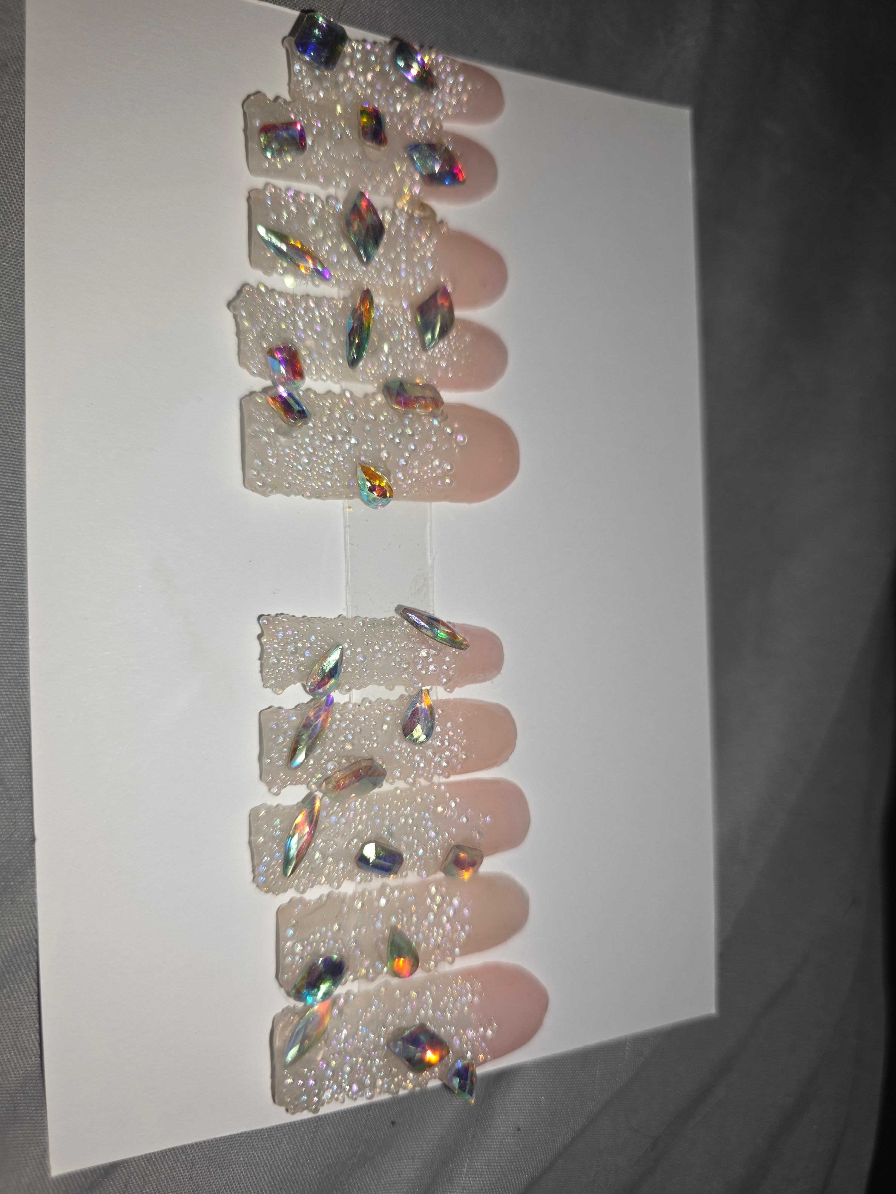 Pixie crystal/rhinestone 10 nails