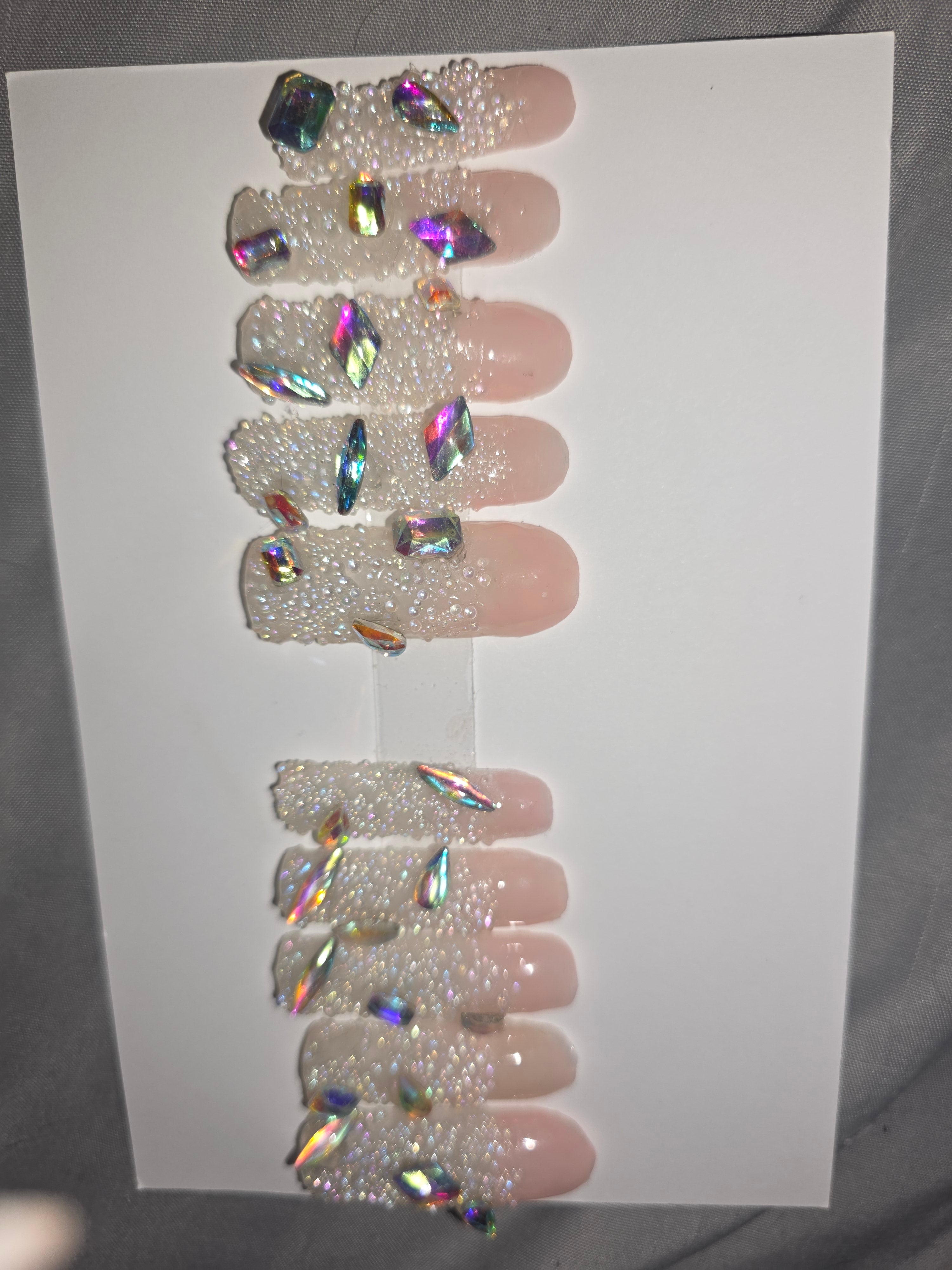 Pixie crystal/rhinestone 10 nails